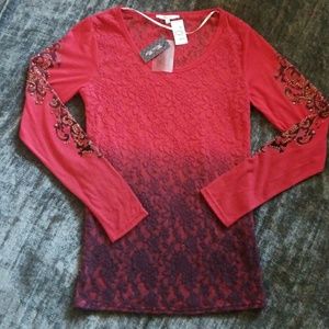 *SOLD* Miss Me Long Sleeve Ombre Shirt